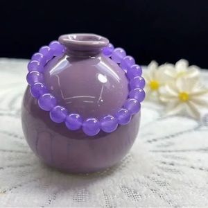 🆕New Purple Jade 8mm Healing Gemstone Bracelet
